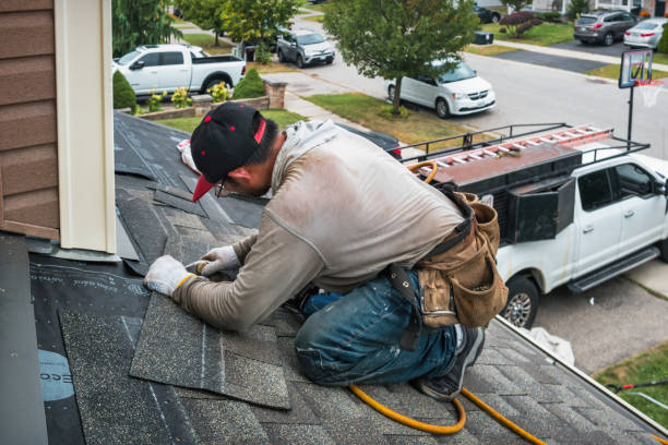 Professional Storm Damage Roof Repair technician working in Jasper, TX